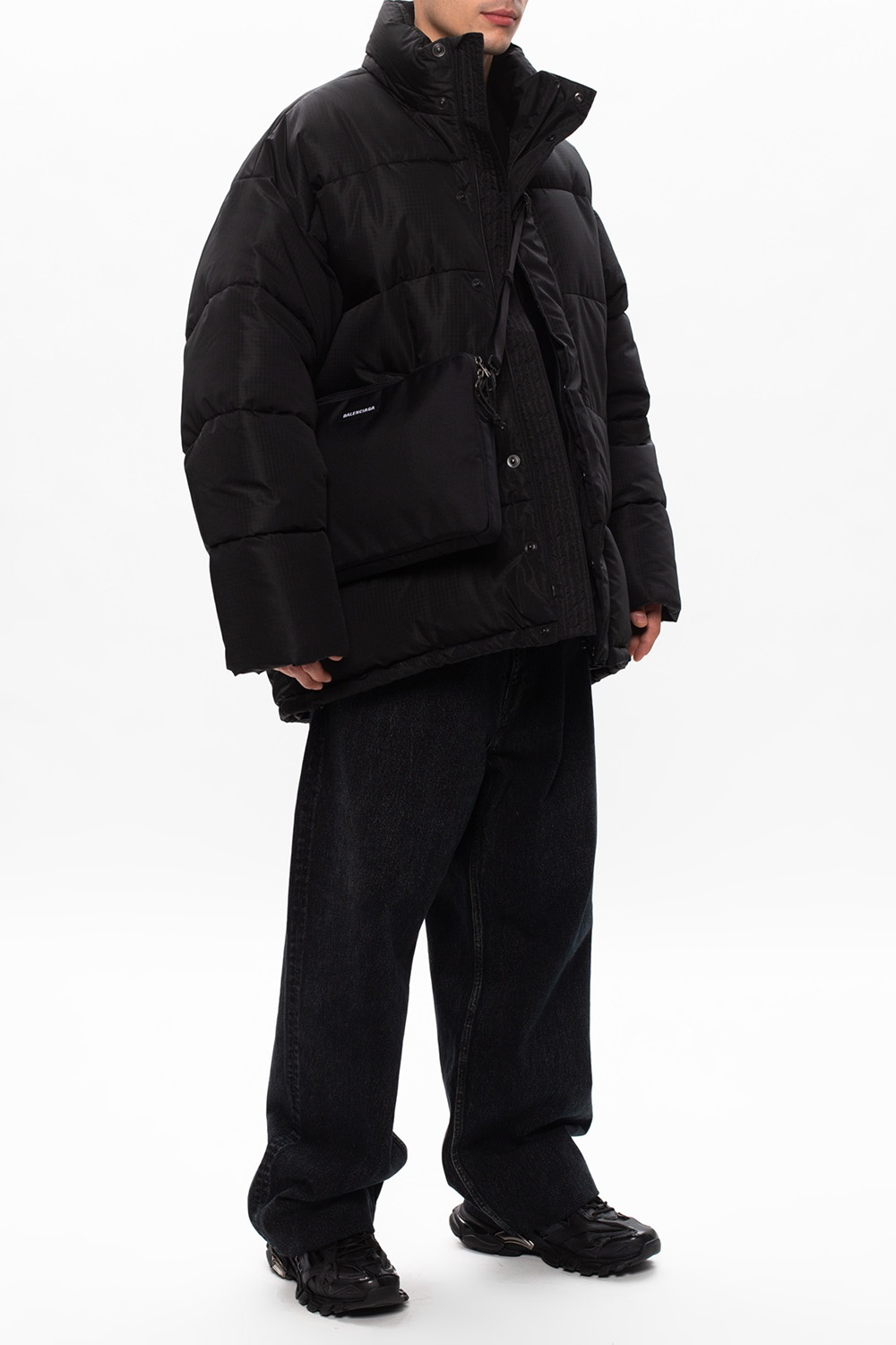 SchaferandweinerShops Balenciaga Supreme FW18 Trademark Hooded Sweatshirt Dark Teal Carhartt WIP Removals Sweatshirt Men s Clothing